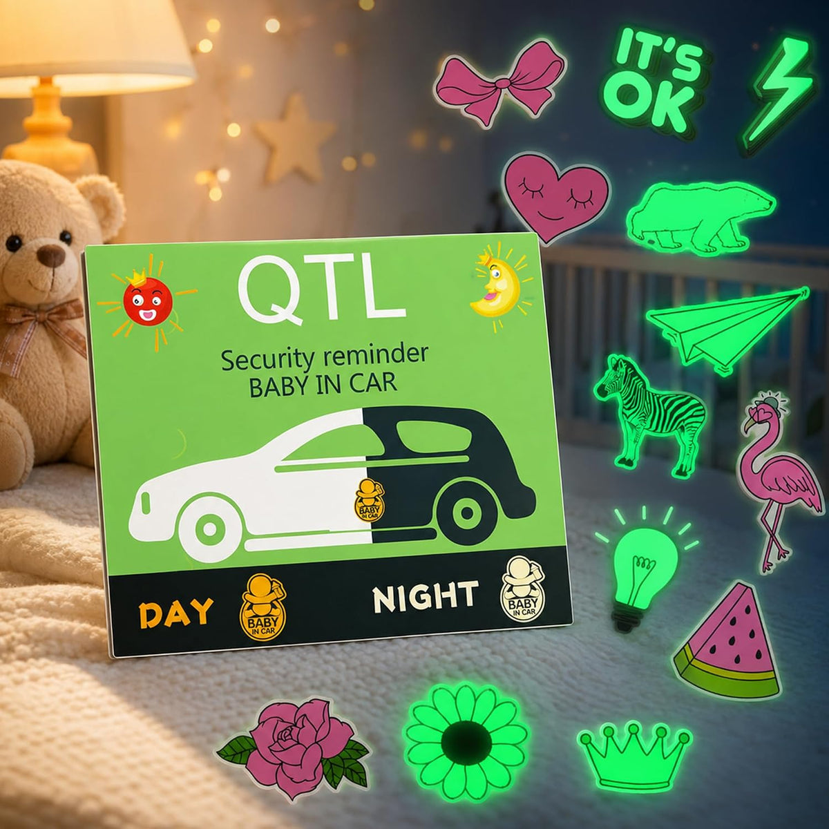 Glow in the Dark Stickers for Kids Teens Glow Party Favor 30PCS