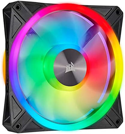Corsair QL Series, QL140 RGB, 140Mm RGB LED Fan, Single Pack, Black (CO-9050099-WW)