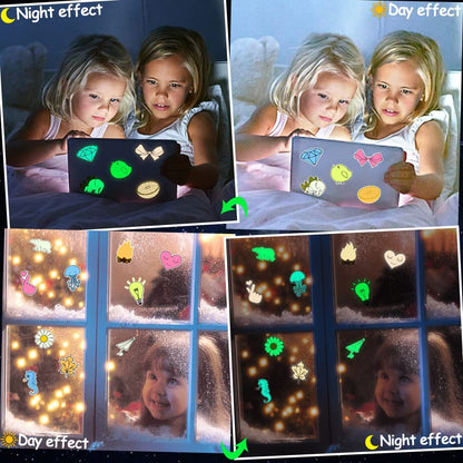 Glow in the Dark Stickers for Kids Teens Glow Party Favor 30PCS
